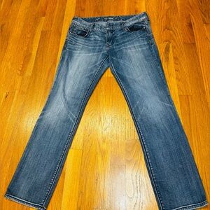 Express Women's Boot Cut Jeans - Blue Sz 10 Short